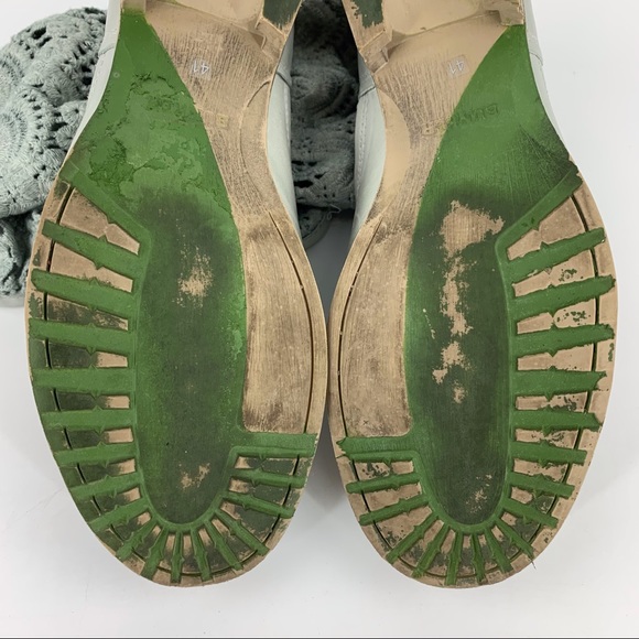 Bunker Footwear Grey Leather and Crochet Slouchy Boots, EU 41 - Picture 9 of 16